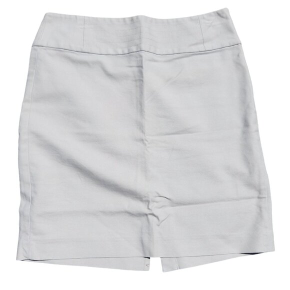 Banana Republic Women's Size 8 Khaki Pencil Skirt Cotton Blend Back Slit - Picture 1 of 8